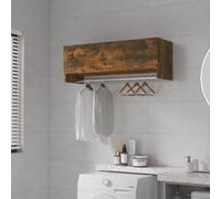 vidaXL Armadio Rovere Fumo 100x32,5x35 cm in Legno Ingegnerizzato