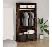 VIDAXL - Armadio Rovere Fumo 100x50x200 Cm In Legno Multistrato