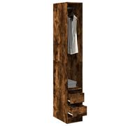 vidaXL Armadio Rovere Fumo 30x50x200 cm in Legno Multistrato