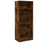 vidaXL Armadio Rovere Fumo 80x50x200 cm in Legno Tecnico