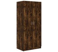 vidaXL Armadio Rovere Fumo 80x52x180 cm in Legno Multistrato