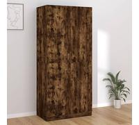 vidaXL Armadio Rovere Fumo 90x52x200 cm in Legno Multistrato