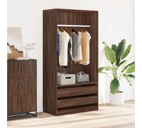 vidaXL Armadio Rovere Marrone 100x50x200 cm in Legno Multistrato