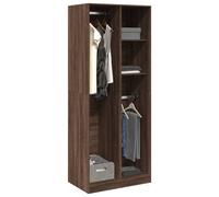 vidaXL Armadio Rovere Marrone 80x50x200 cm in Legno Multistrato