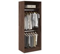 vidaXL Armadio Rovere Marrone 80x50x200 cm in Legno Multistrato