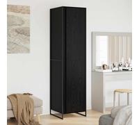 vidaXL Armadio Rovere Nero 50 x 50 x 200 cm