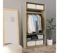 vidaXL Armadio Rovere Sonoma 100x50x200 cm in Legno Multistrato