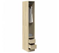 vidaXL Armadio Rovere Sonoma in legno multistrato 30x50x200 cm