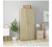 vidaXL Armadio Rovere Sonoma 80x50x180 cm in Legno Multistrato