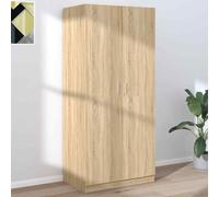 vidaXL Armadio Rovere Sonoma 80x50x180 cm in Legno Multistrato
