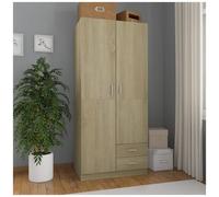 VIDAXL - Armadio Rovere Sonoma 80x52x180 cm in Legno Multistrato
