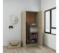vidaXL Armadio Rovere Sonoma 82,5x51,5x180 cm in Legno Multistrato