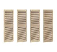 vidaXL Armadio rustico 140,5 x 49,5 cm in legno massello di pino marrone, ideale per interni, porte a reticolo, doghe regolabili, design classico, organizer per la casa, mobile