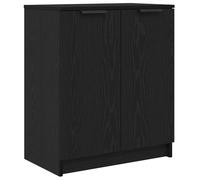 vidaXL Armadio Scarpe Moderno Rovere Nero unità di Storage Interno 4 Ripiani Design Autoportante Arredamento Corridoio Organizzatore Scarpe Finitura Legno Ingegnerizzato Scaffale Compatto Elegante