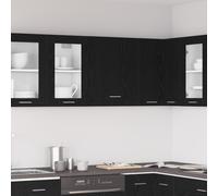 vidaXL Armadio sospeso in quercia nera di , 50x31x60 cm, realizzato in legno ingegnerizzato