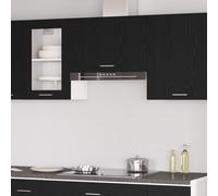 vidaXL Armadio sospeso in rovere nero - 60x31x60 cm, fatto in legno ingegnerizzato