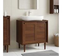 vidaXL Armadio sottolavello BILBAO Caramello scuro 75 x 50 x 80 cm