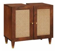 vidaXL Armadio sottolavello con lo scaffale Marrone 62 x 33 x 58 cm