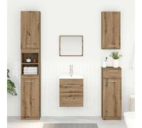 vidaXL Armadio sottolavello Rovere artigianale 38,5 x 41 x 48 cm