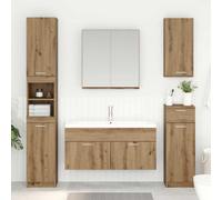 vidaXL Armadio sottolavello Rovere artigianale Legno ingegnerizzato
