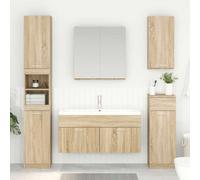 vidaXL Armadio sottolavello Rovere Sonoma Legno ingegnerizzato