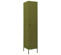 VIDAXL - Armadio Verde Oliva 35x46x180 Cm In Acciaio - SPEDIZIONE GRATUITA