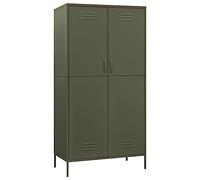 vidaXL Armadio Verde Oliva 90x50x180 cm in Acciaio