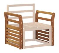 vidaXL Armleuning 2 st Naturel 58,5 x 8 x 60 cm Massief Acaciahout