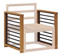 vidaXL Armleuning 2 st Naturel 60 x 6 x 61 cm Massief Acaciahout