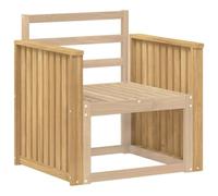 vidaXL Armleuningen Module 2 st Wit 60 x 6 x 61 cm Massief Acaciahout