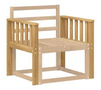 vidaXL Armleuningen Module 2 st Wit 60 x 6 x 61 cm Massief Acaciahout