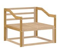 vidaXL Armleuningen Module 2 st Wit 79 x 4 x 73 cm Massief Acaciahout