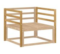 vidaXL Armleuningen Module 2 st Wit 79 x 4 x 73 cm Massief Acaciahout