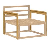 vidaXL Armleuningen Module 2 st Wit 79 x 6 x 61 cm Massief Acaciahout