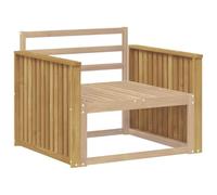 vidaXL Armleuningen Module 2 st Wit 80 x 6 x 61 cm Massief Acaciahout
