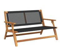 vidaXL Arredamento da Giardino Nero 122 x 78 x 73 cm