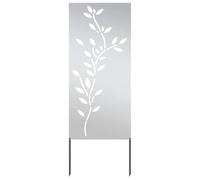 vidaXL Arredo da giardino in metallo per esterni - Decorazione per recinzione, arte da esterno, abbellimento per terrazzo, resistente alle intemperie, elemento decorativo per patio, pannello ornamen