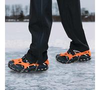 vidaXL Artigli di Ghiaccio per Scarpe Arancione L, Design Moderno, Materiali durevoli, soluzioni efficienti per Uno Stile di Vita sostenibile