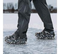 vidaXL Artigli di Ghiaccio per Scarpe Nero L, Design Moderno, Materiali durevoli, soluzioni efficienti per Uno Stile di Vita sostenibile