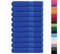 vidaXL Asciugamani 10 pz Blu 100x200 cm 360 g/m² 100% Cotone