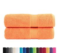 vidaXL Asciugamani 2 pz Arancioni 50x100 cm 600 g/m² 100% Cotone, telo da bagno, set di asciugamani da bagno, asciugamano per albergo