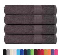 vidaXL Asciugamani 4 pz Antracite 100x200 cm 360 g/m² 100% Cotone, Asciugamano sulla Spiaggia, Telo Mare, Asciugamano da Bagno Grande, Telo Bagno