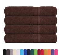 vidaXL Asciugamani 4 pz Marrone 100x200 cm 360 g/m² 100% Cotone, Telo da Spiaggia, Telo Mare, Telo da Bagno Grande, Telo da Bagno