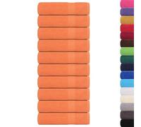vidaXL Asciugamani Bagno 10pz Arancioni 100x150cm 360g/m² 100% Cotone