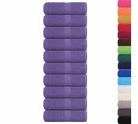 vidaXL Asciugamani da bagno FROGN 10 pz Viola 30x30 cm 100% cotone