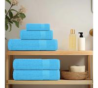 vidaXL Asciugamani da bagno FROGN 2 pz Turchese 100x150 cm 360 g/m²