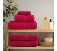 vidaXL Asciugamani da bagno Premium SOLUND 4pz Rosso 100x150cm 600g/m²