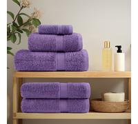 vidaXL Asciugamani da bagno Premium SOLUND 4pz Viola 100x150cm 600g/m²