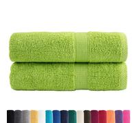 vidaXL Asciugamani da Doccia 2 pz Mela 70x140 cm 600 g/m² 100% Cotone, asciugamano da doccia, set di asciugamani da bagno, asciugamano per albergo