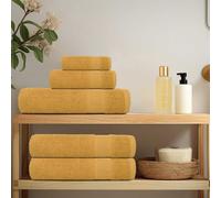 vidaXL Asciugamani 2 pz Oro 100x200 cm 360 g/m² 100% Cotone